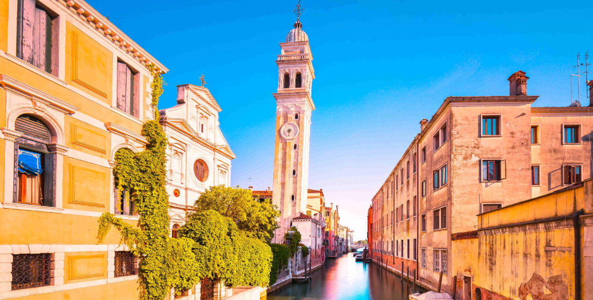 The leaning towers of Venice