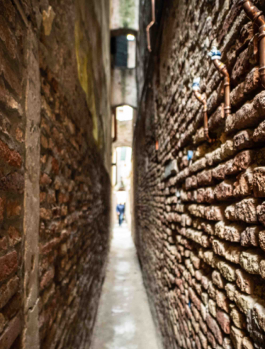 Venice's narrow streets